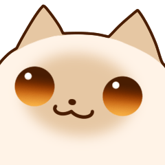 [LINEスタンプ] おしゃべり好きなクリームシャム猫さん