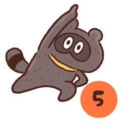 [LINEスタンプ] タヌ忍にん 5の画像（メイン）