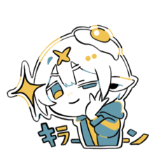 [LINEスタンプ] たまごエルフちゃんの気だるげスタンプ