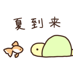 [LINEスタンプ] 夏のかめ