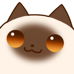 [LINEスタンプ] 日常会話のチョコシャム猫さん