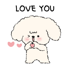 [LINEスタンプ] バニラクリームの子犬