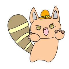 [LINEスタンプ] たぬねこ。くん 1