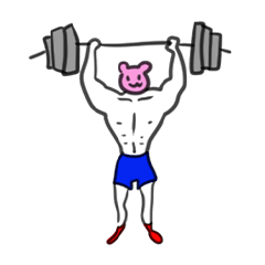 [LINEスタンプ] 筋肉動物フィットネス連盟2