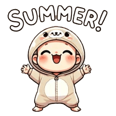 [LINEスタンプ] 赤ちゃんたちの夏の楽しみ