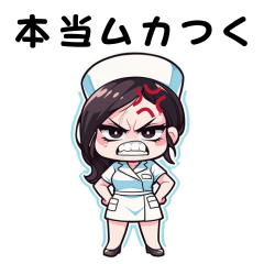 [LINEスタンプ] momokarin❤キラキラナース#01