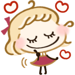 [LINEスタンプ] 愛されgirl♡大人ガーリー