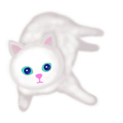 [LINEスタンプ] 【動く】君に寄りそう白猫シロちゃん