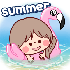 [LINEスタンプ] 【爽やかな夏の日常】可愛い♡大人女子