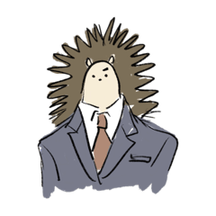 [LINEスタンプ] ハリネズ男