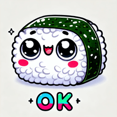 [LINEスタンプ] かわいいおにぎり 1