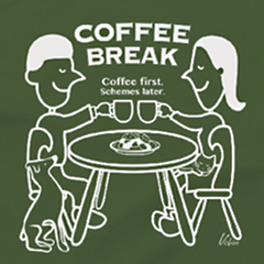 [LINEスタンプ] Coffee Break t-shirt_B