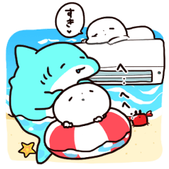 [LINEスタンプ] 夏のかわいい？すごくゆるいいきもの