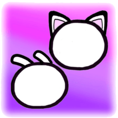 [LINEスタンプ] 猫＆兎アレンジスタンプ