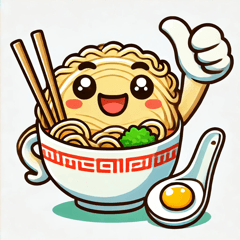 [LINEスタンプ] サムズアップラーメン