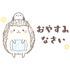 [LINEスタンプ] ずっと使える＊ハリネズミとシマエナガ