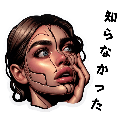 [LINEスタンプ] 顔パズル（Face PUZZLE）