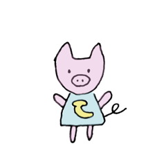 [LINEスタンプ] こぶたのぶーやん。