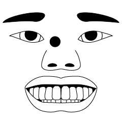 [LINEスタンプ] ほくろ男スタンプ