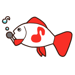 [LINEスタンプ] 生活感のある金魚