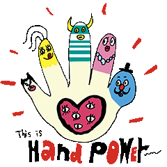 [LINEスタンプ] Lucky Hand Family