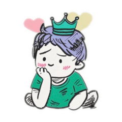 [LINEスタンプ] 王様は、赤ちゃん