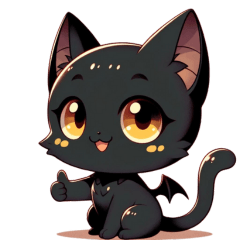 [LINEスタンプ] 黒猫ニャイト - キュート＆スプーキー