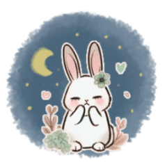 [LINEスタンプ] ずっと使える♡優しいタッチのうさぎとくま