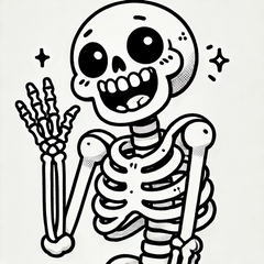 [LINEスタンプ] ガイコツの感情