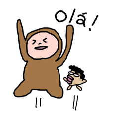 [LINEスタンプ] オランのブラジル滞在記