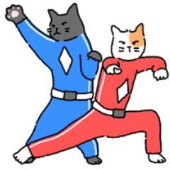 [LINEスタンプ] パワー猫