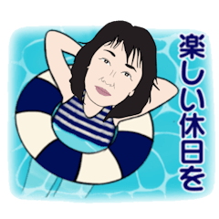 [LINEスタンプ] 似顔絵友の会10050