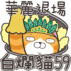 [LINEスタンプ] ランラン猫 59 (台湾版)