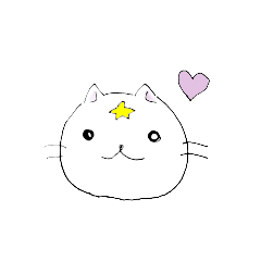 [LINEスタンプ] 星ねこ かお いろいろ