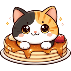 [LINEスタンプ] かわいい猫ちゃんのおいしいスタンプ