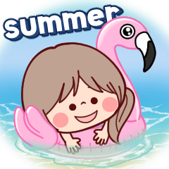 [LINEスタンプ] 【夏にやさしい日常】可愛い♡大人女子