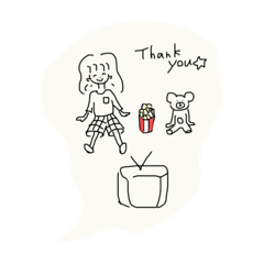 [LINEスタンプ] ほんわかほっこり イラストスタンプ