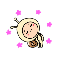 [LINEスタンプ] なりきり季節たち。かたつむりのつもりくん