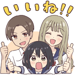 [LINEスタンプ] 『先輩はおとこのこ』ぽむ 描きおろし