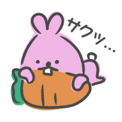 [LINEスタンプ] うさぎのもちき