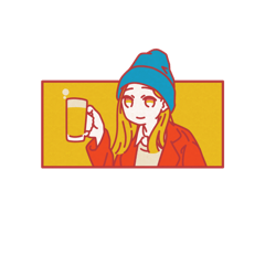 [LINEスタンプ] ビール女子etc.