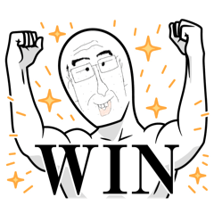 [LINEスタンプ] がんばるおじさんまん