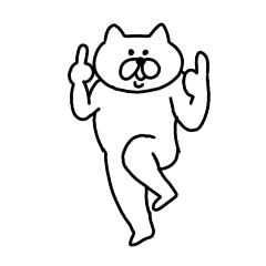 [LINEスタンプ] 白猫ねっこさん