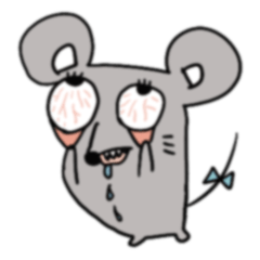 [LINEスタンプ] バキバキネズミ