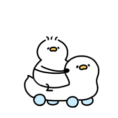 [LINEスタンプ] へんてこなべびアヒル②の画像（メイン）