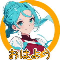 [LINEスタンプ] 規制標識少女