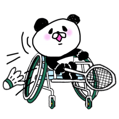 [LINEスタンプ] Challenged Para Badminton パラバド