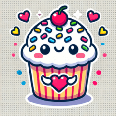 [LINEスタンプ] カップケーキスタンプ