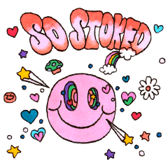 [LINEスタンプ] Hippy Go Lucky