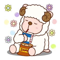 [LINEスタンプ] アレンジできる♪ひつじのメル坊